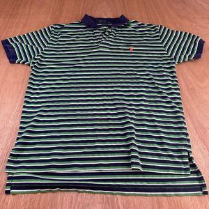 Polo by Ralph Lauren Men's Striped Polo Shirt Navy Green White Size L